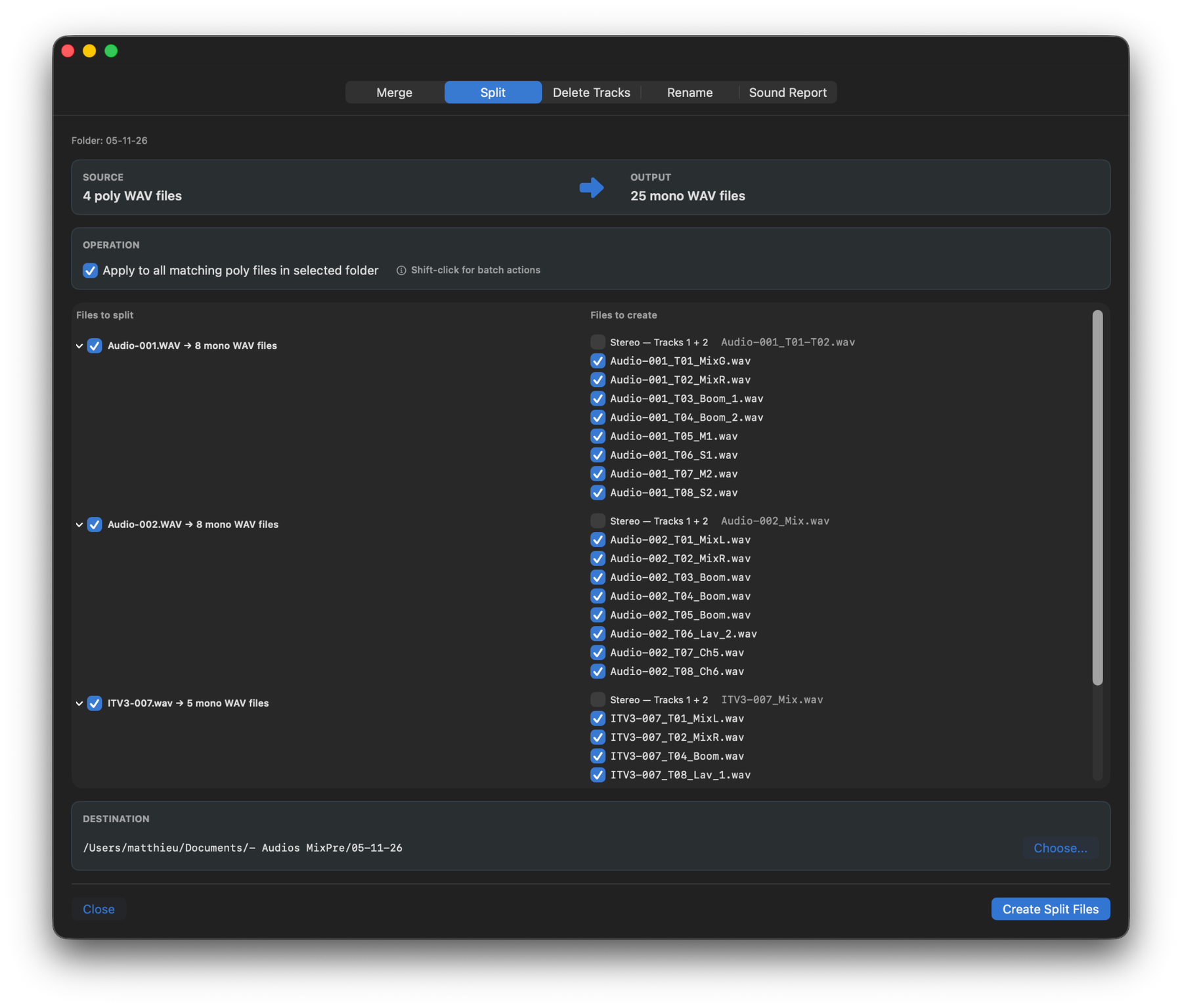 Operations window